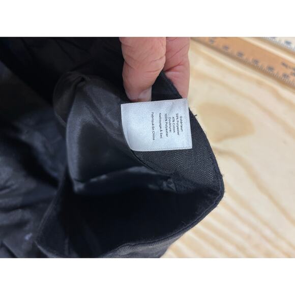 Talbots Heritage Floral Jacquard Slim Ankle Pants Black Side Zip Women’s Size 2 - Picture 7 of 8